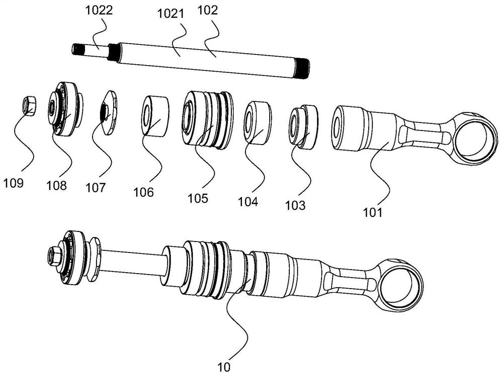 Limiting nut feeding and tightening device for producing piston assembly and piston assembly assembling equipment