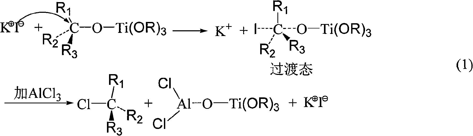 Method for preparing aluminium titanate film by non-hydrolytic sol-gel process