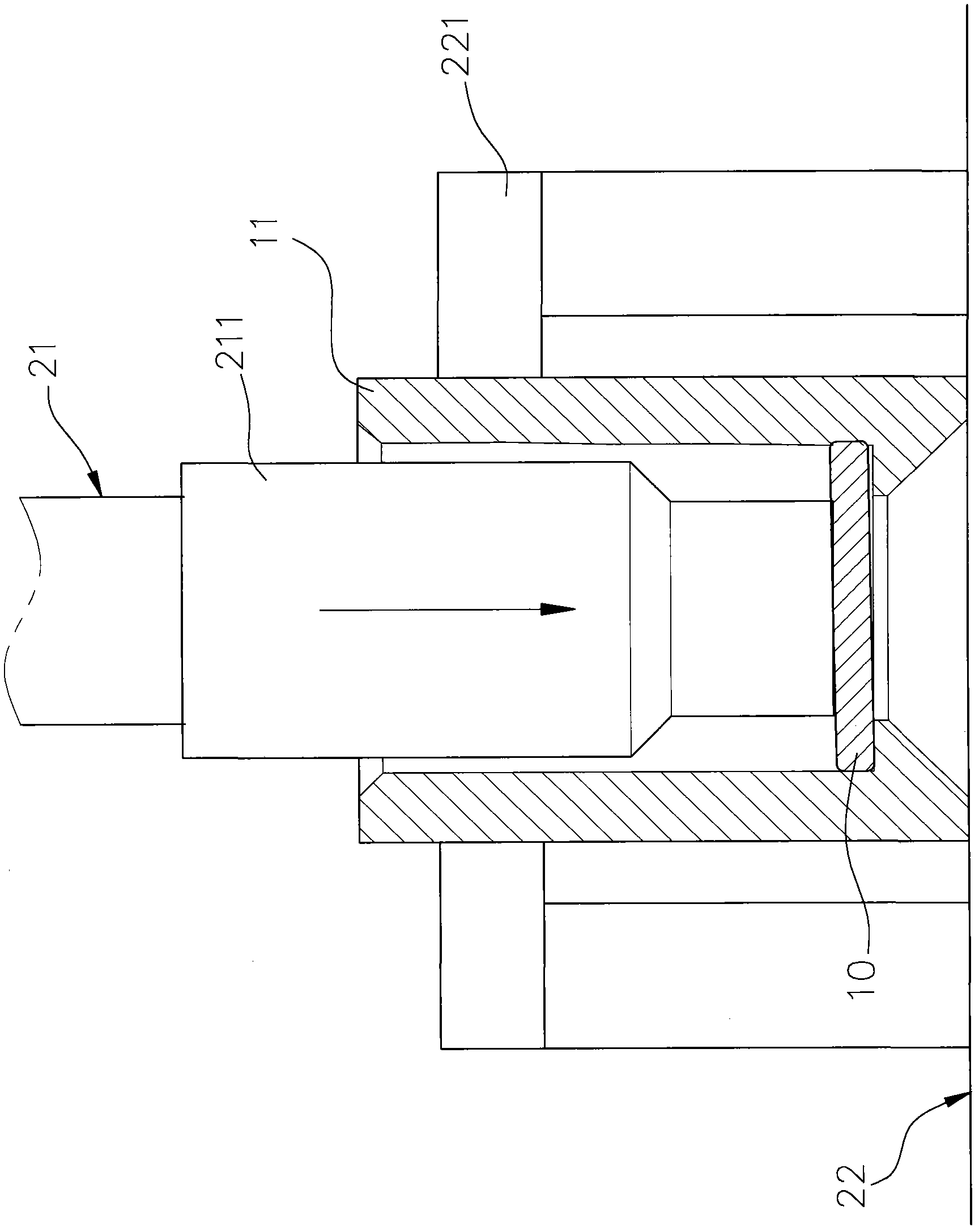 Pressing mechanism capable of accurately assembling lens