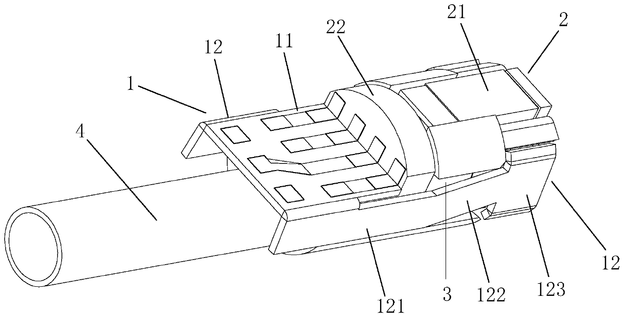 Detection package structure and inside detection device