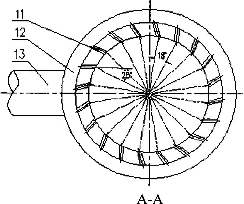 High-temperature low-oxygen top-combustion-type air heating furnace