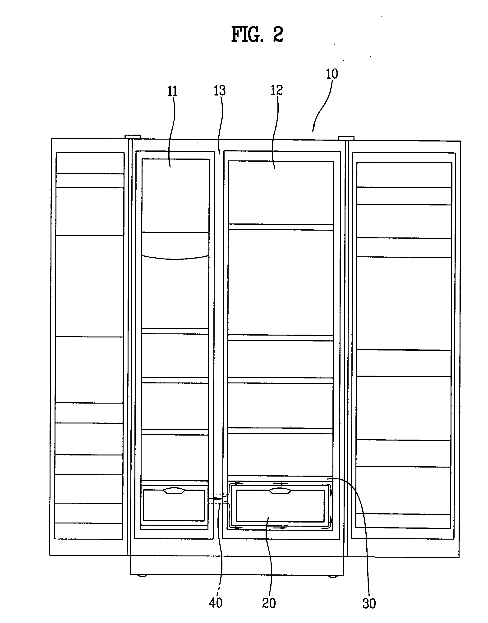 Cooling air supply apparatus of refrigerator