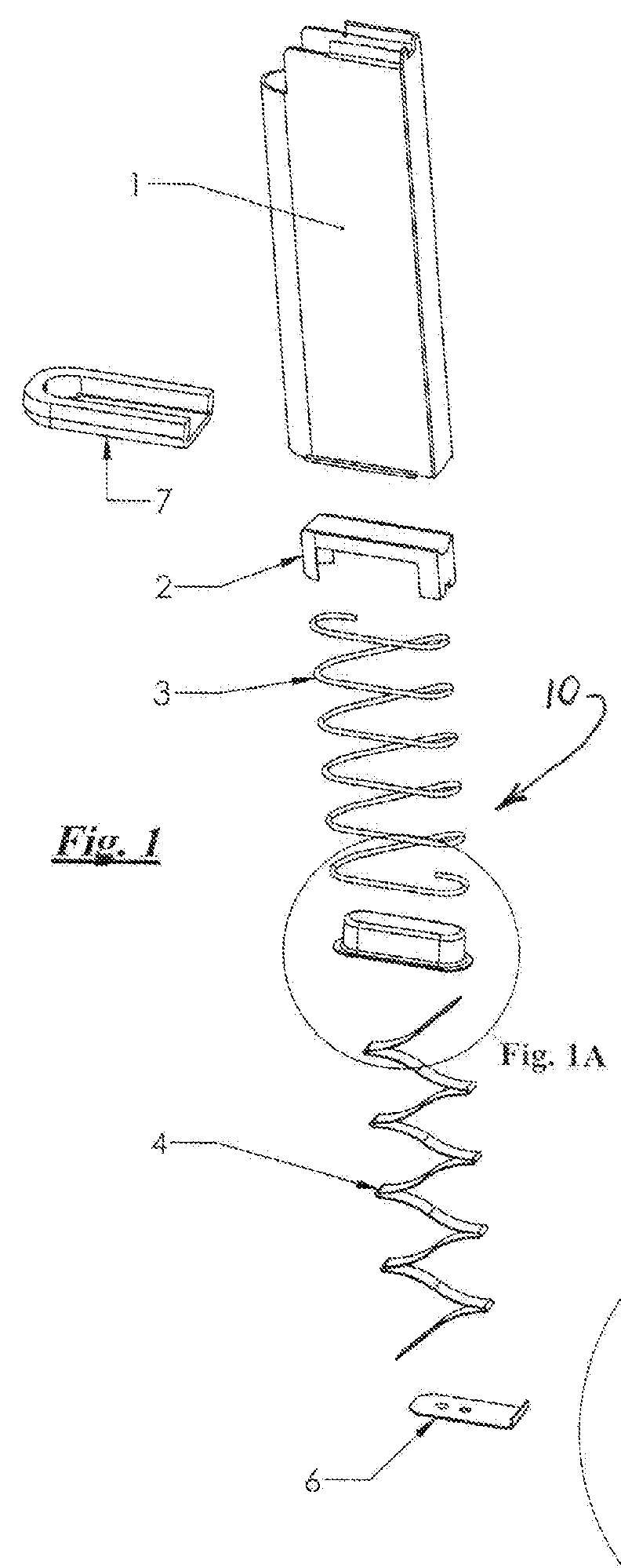 Compact firearm spring arrangement