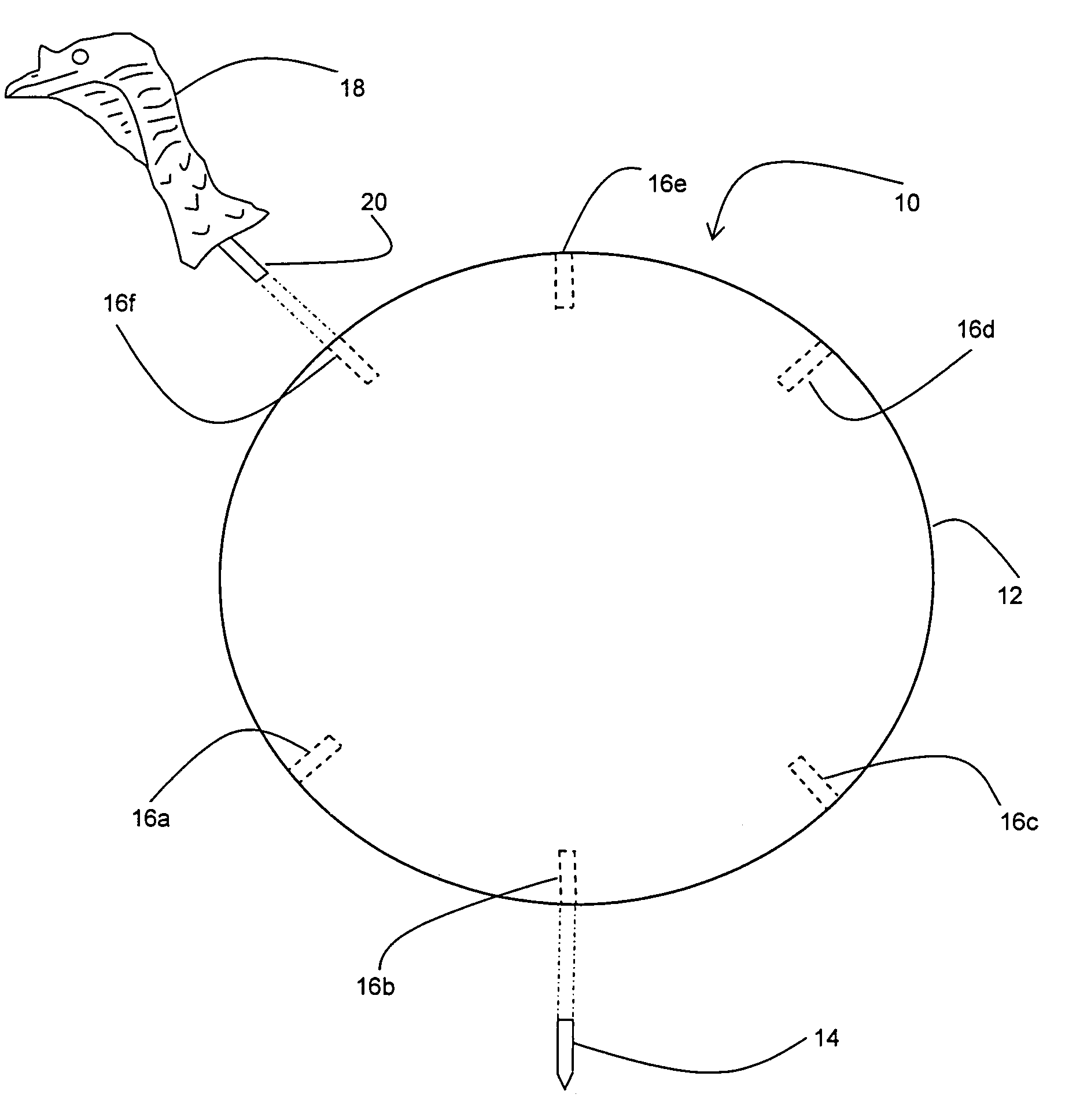 Three-dimensional reactionary turkey target