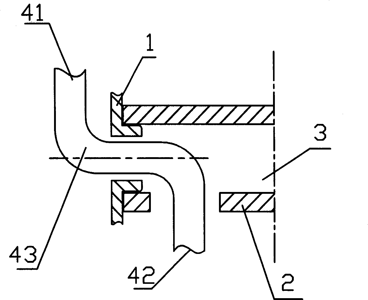 Folding rotary shaft of folding mobile phone