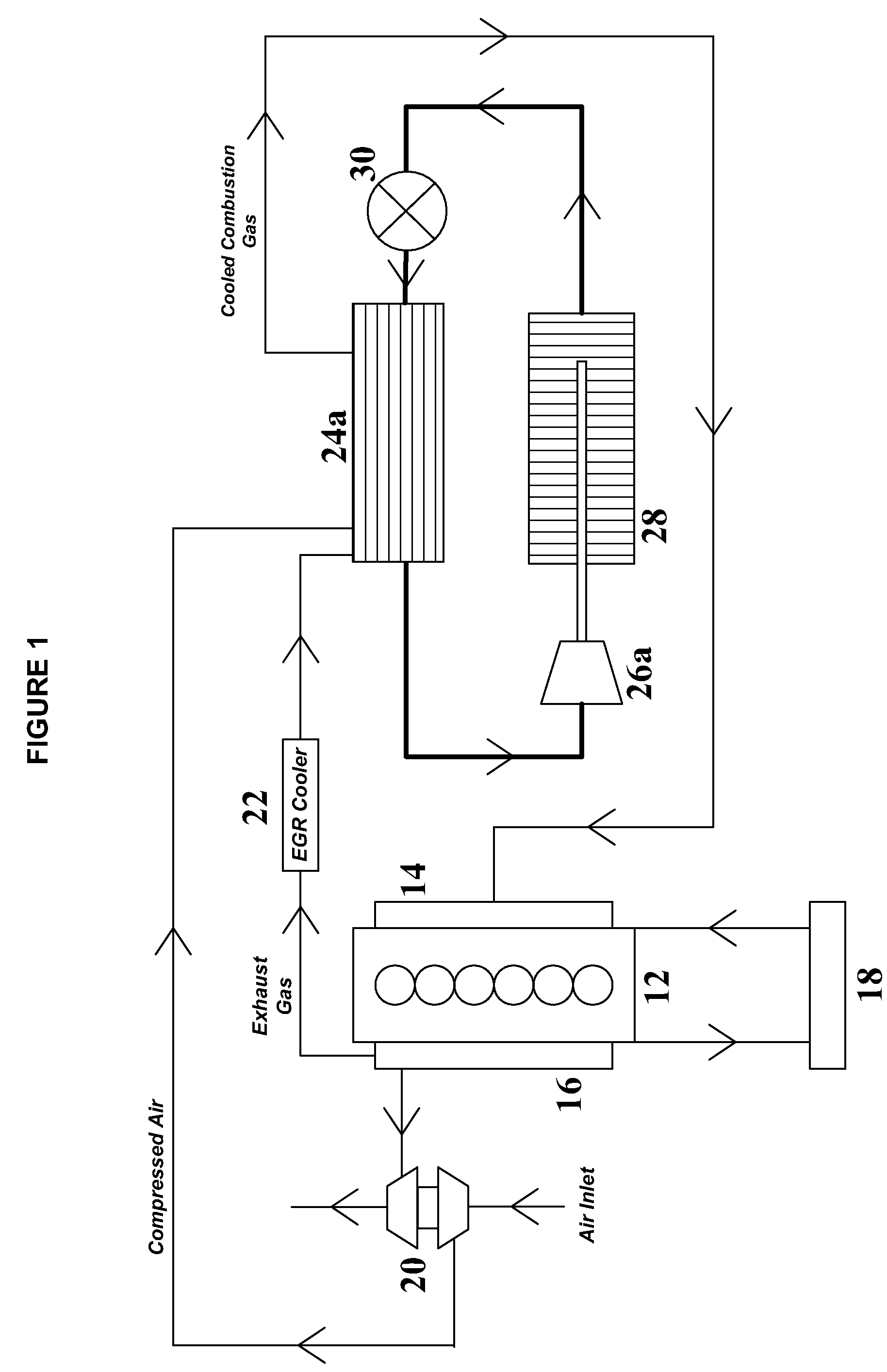 System and method for cooling a combustion gas charge