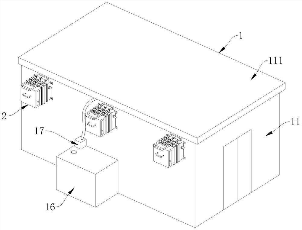 Water-cooling temperature-control live pig breeding house structure beneficial to peculiar smell control