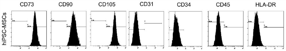 In-vitro efficient preparation method and application of mesenchymal stem cells derived from human inducible pluripotent stem cells