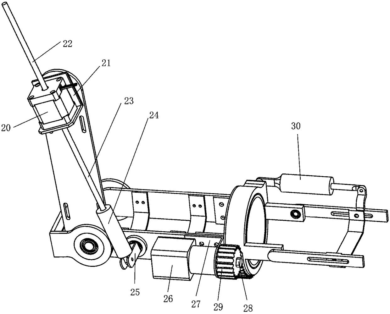 Mechanical arm with tremble inhibiting function