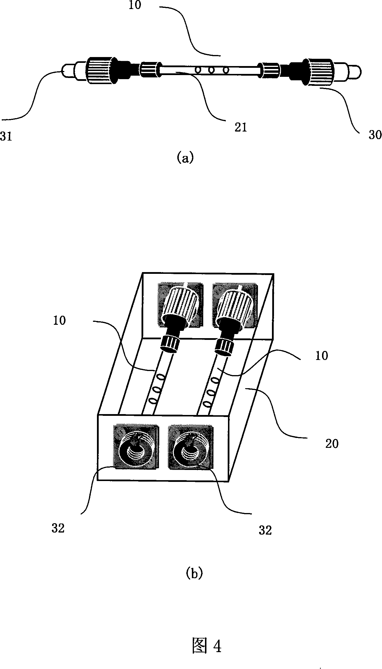 Optical fiber temp/moisture sensor and manufacturing method and metering installation thereof