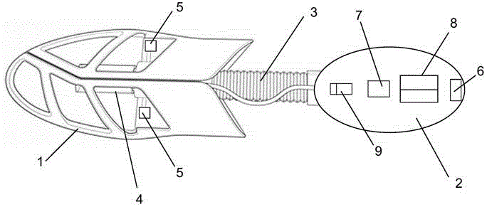 In-shoe sterilization device and sterilization method