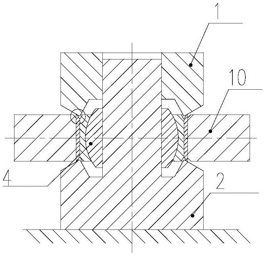 Flanged joint bearing installation device