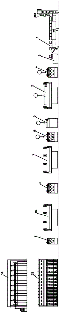 A kind of lawn rayon production line and production method