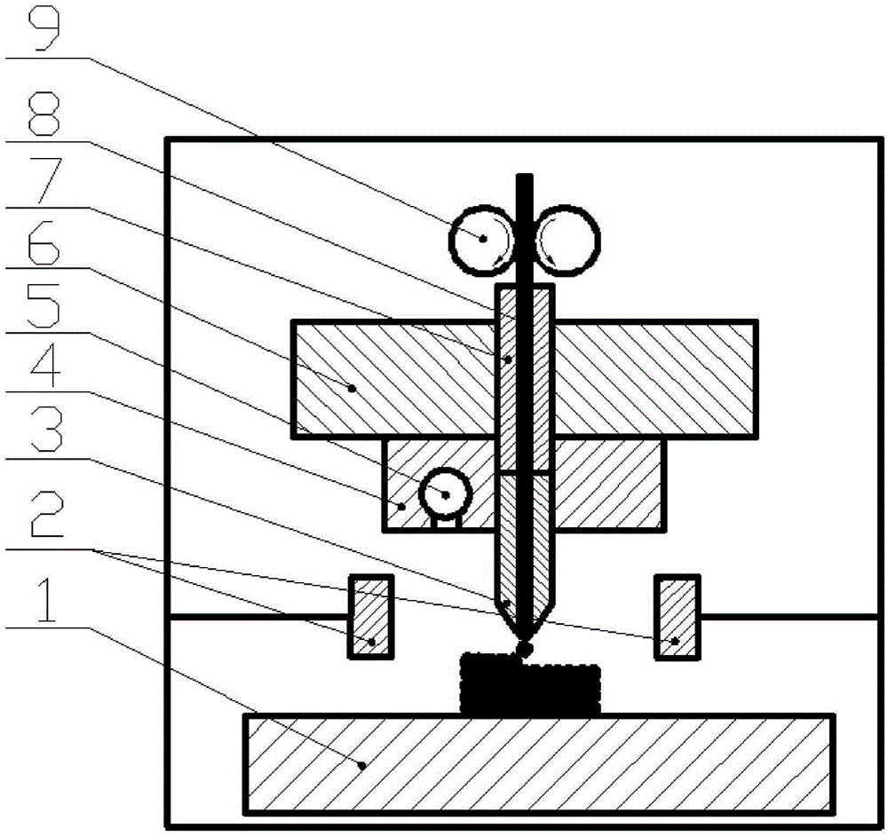 Apparatus and method for forming thin-walled structural parts by metal fusion deposition