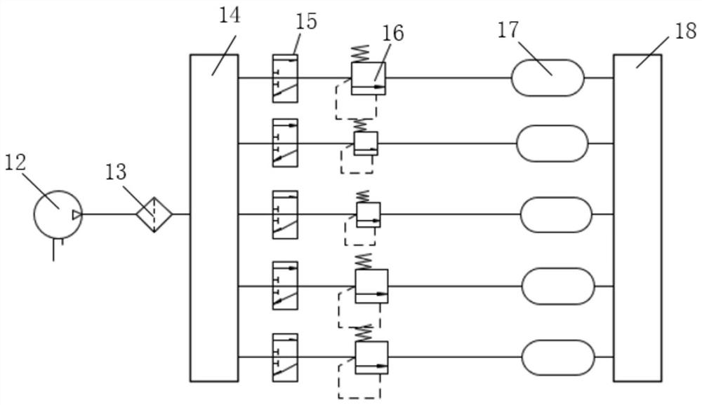 Heart fixator gas circuit control method based on ARM embedded platform