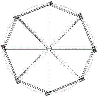 Method for 1/4 land territory preassembling and overwater dispersion of large cylinder main grids of cellular steel sheet piles