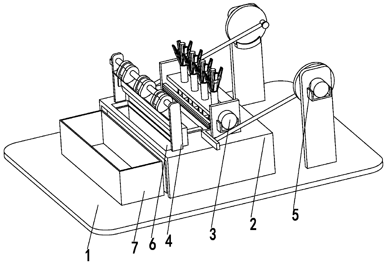 A plastic bottle cutting and environmental protection recycling robot