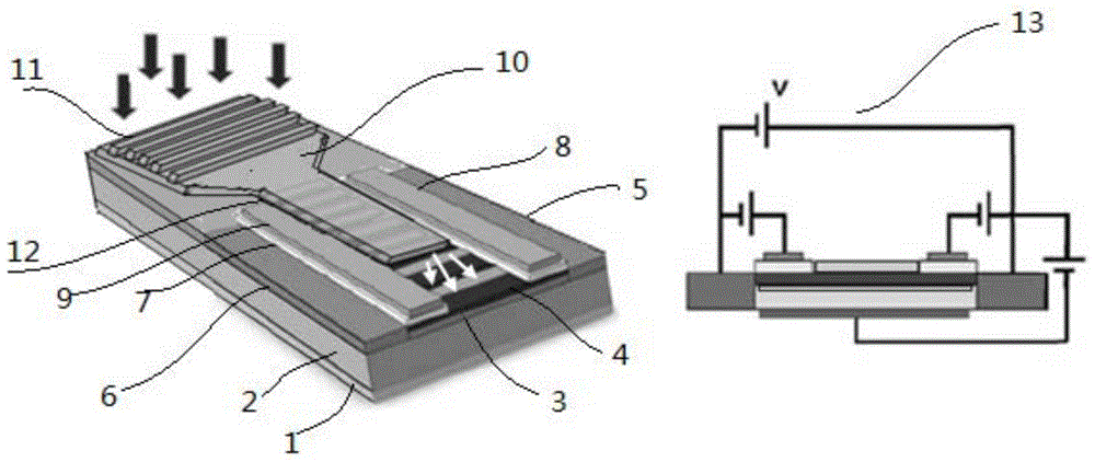 Graphene nanoribbon array terahertz sensor based on optical waveguide