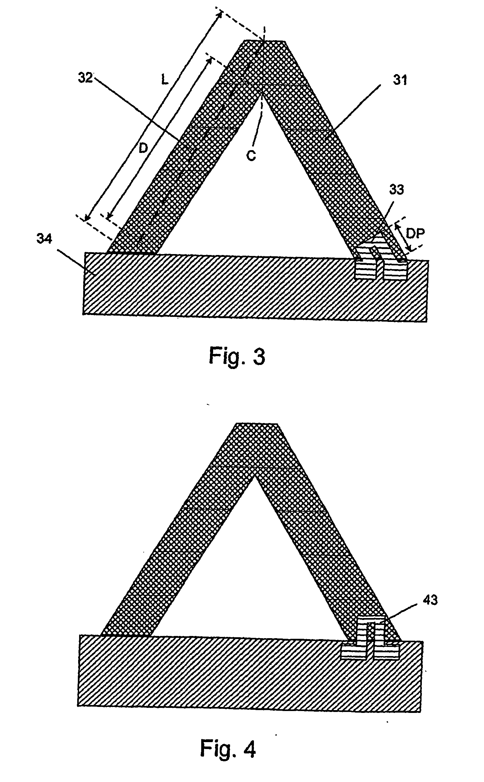 Sensor comprising mechanical amplification of surface stress sensitive cantilever