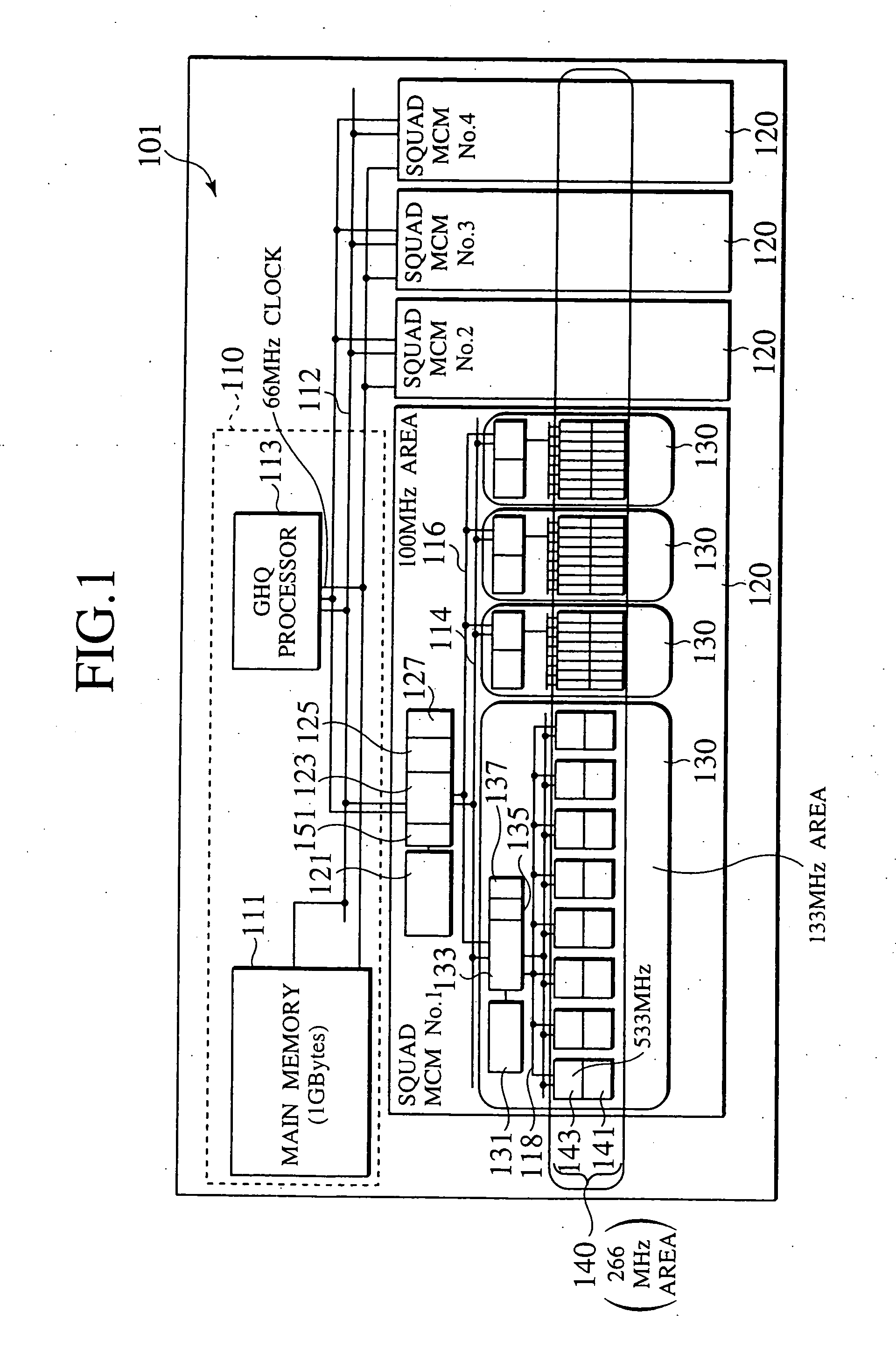 Parallel computer having a hierarchy structure