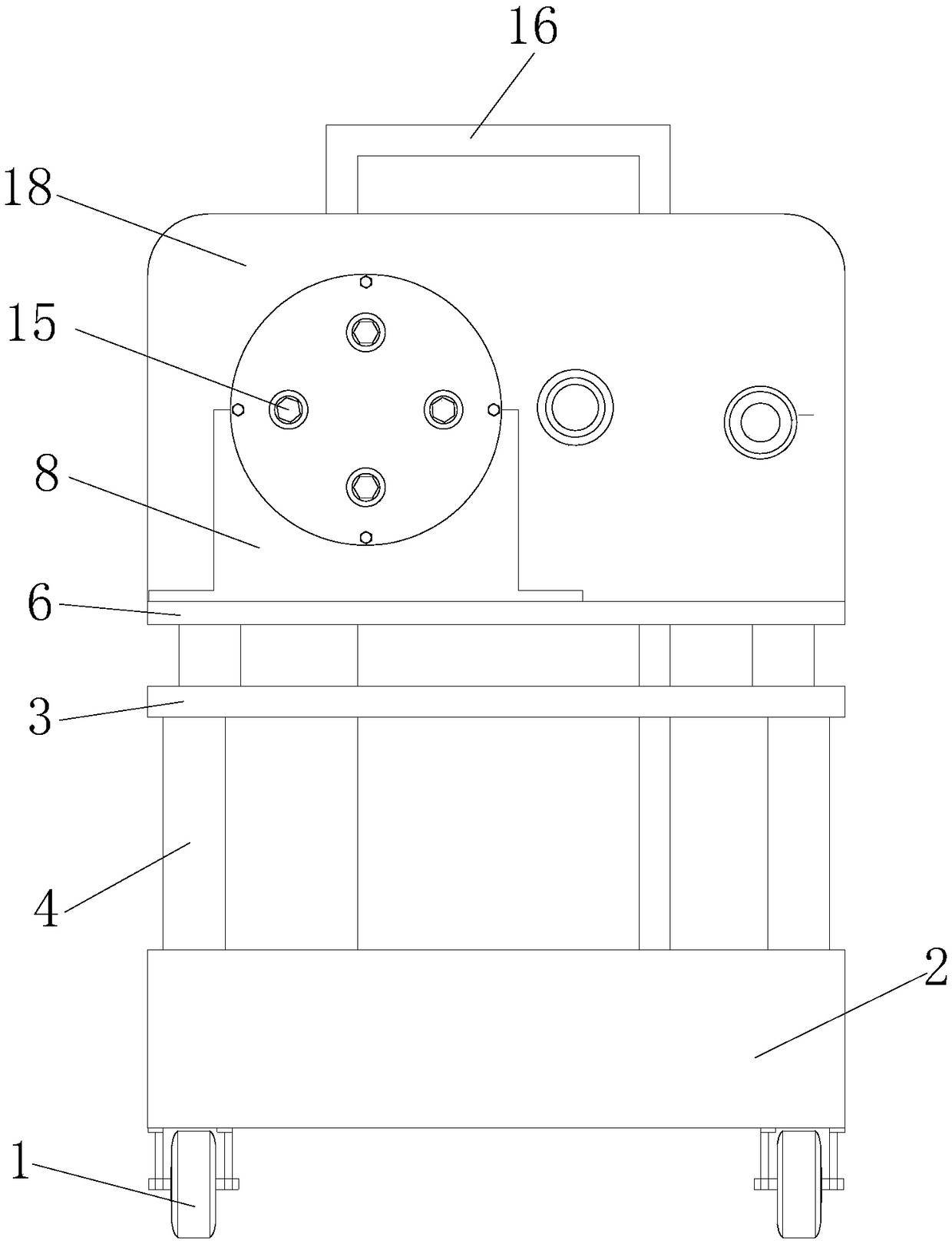 Wheel nut tightening device