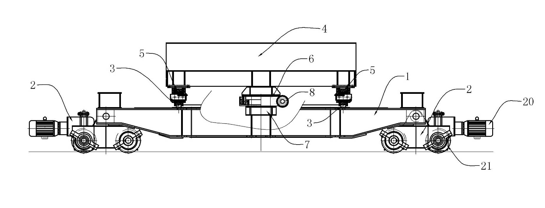 Turn-around device and turn-around method for bridge girder erection machine