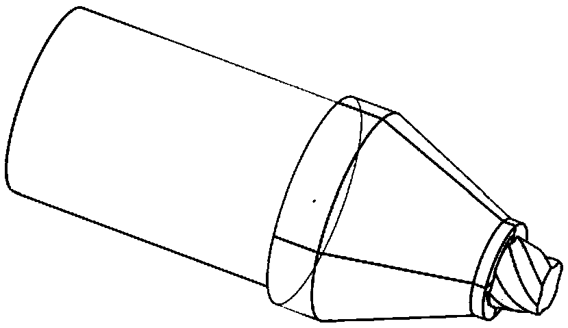 Stirring head for friction stir welding of large gap thin sheet aluminum alloy and welding technology of stirring head