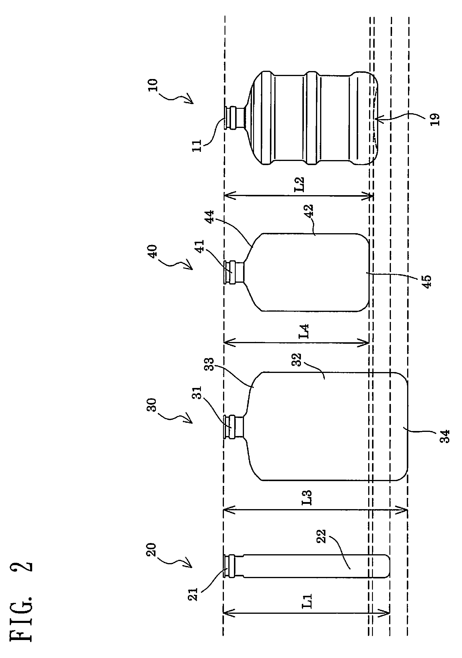 Preform for large container, large container, and method for producing large container