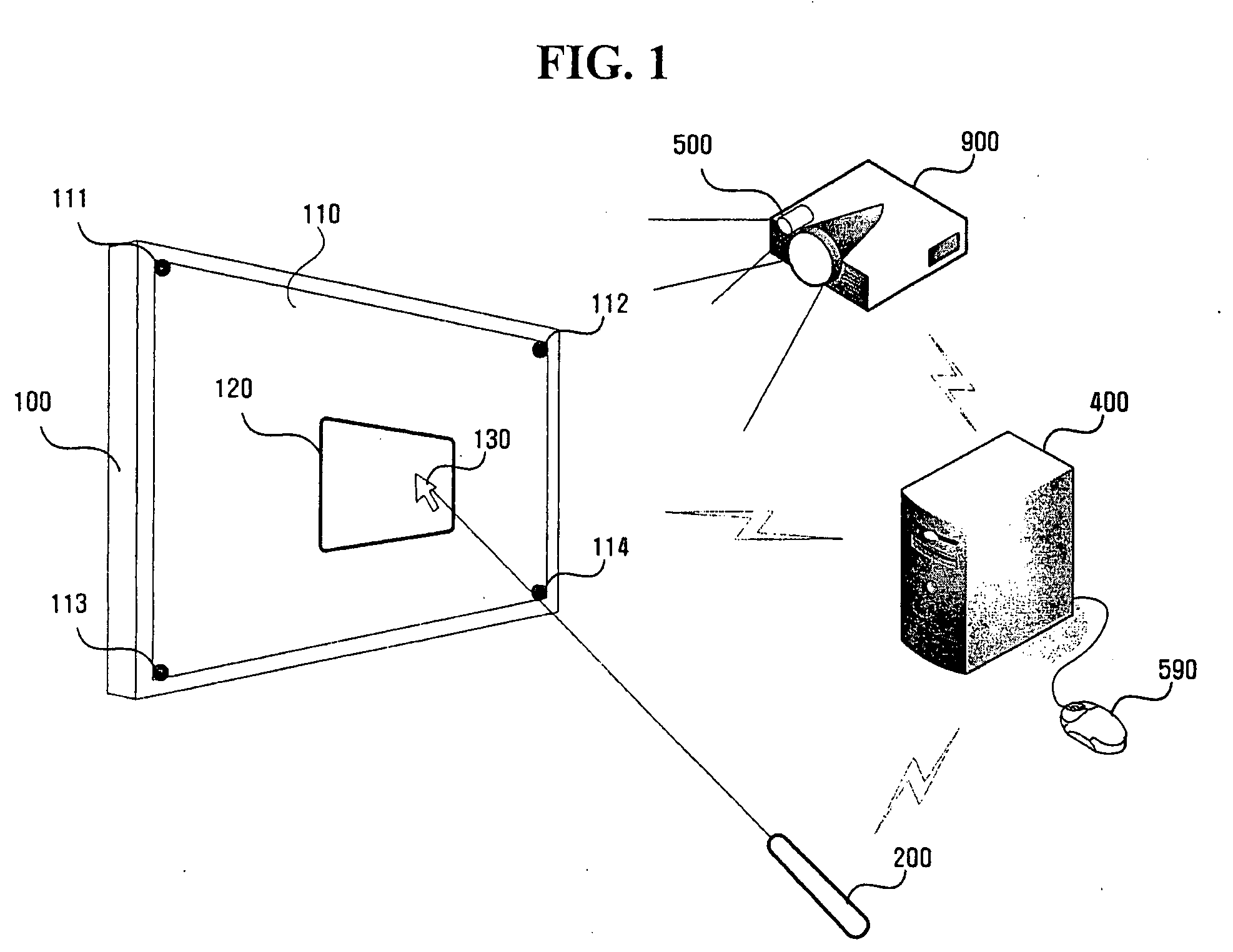 Pointing input device, method, and system using image pattern