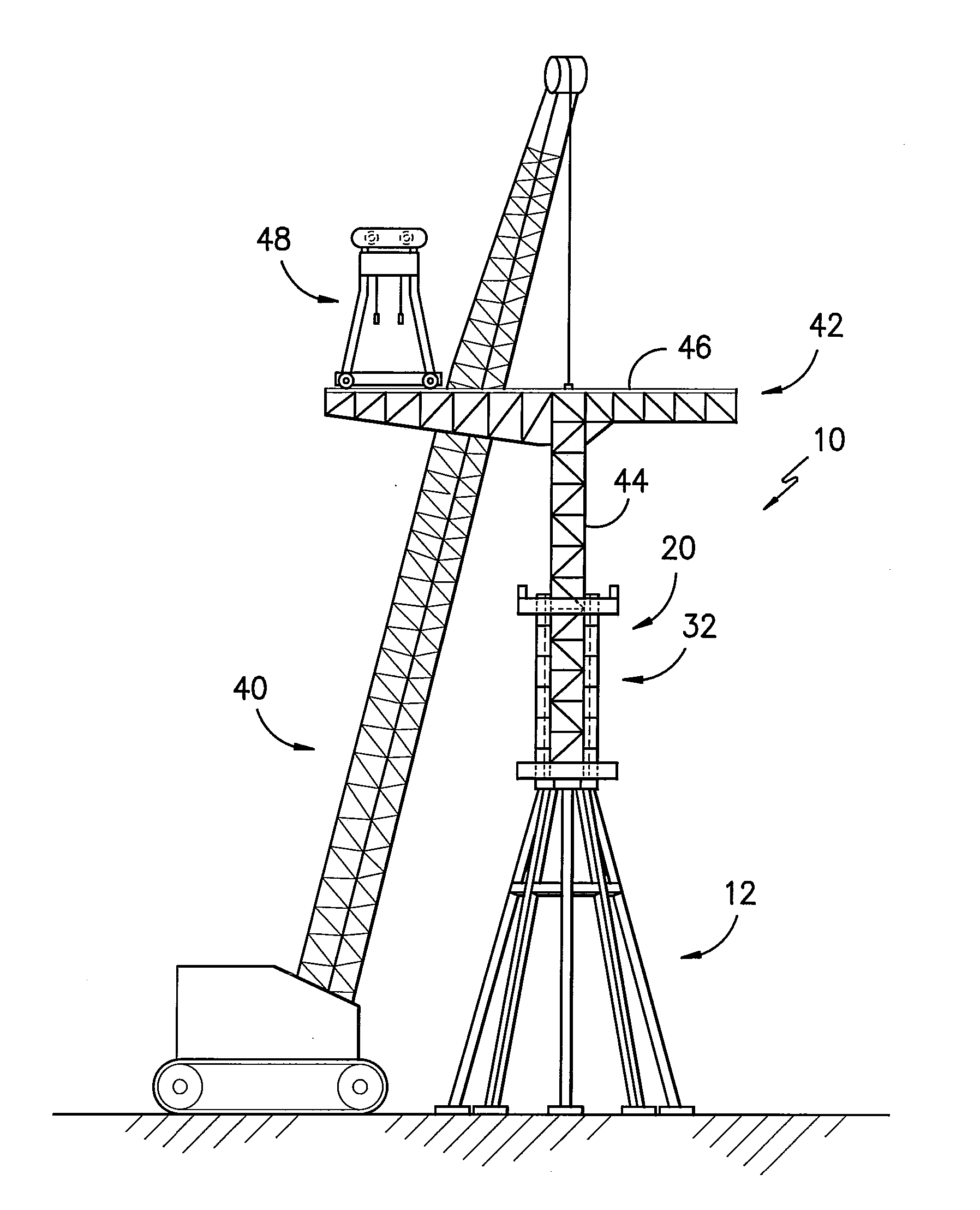 Tower erection system and method