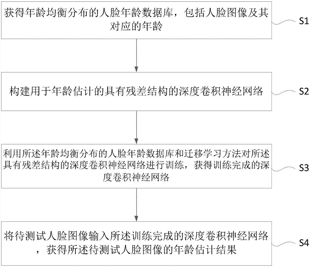 Age estimation method and device