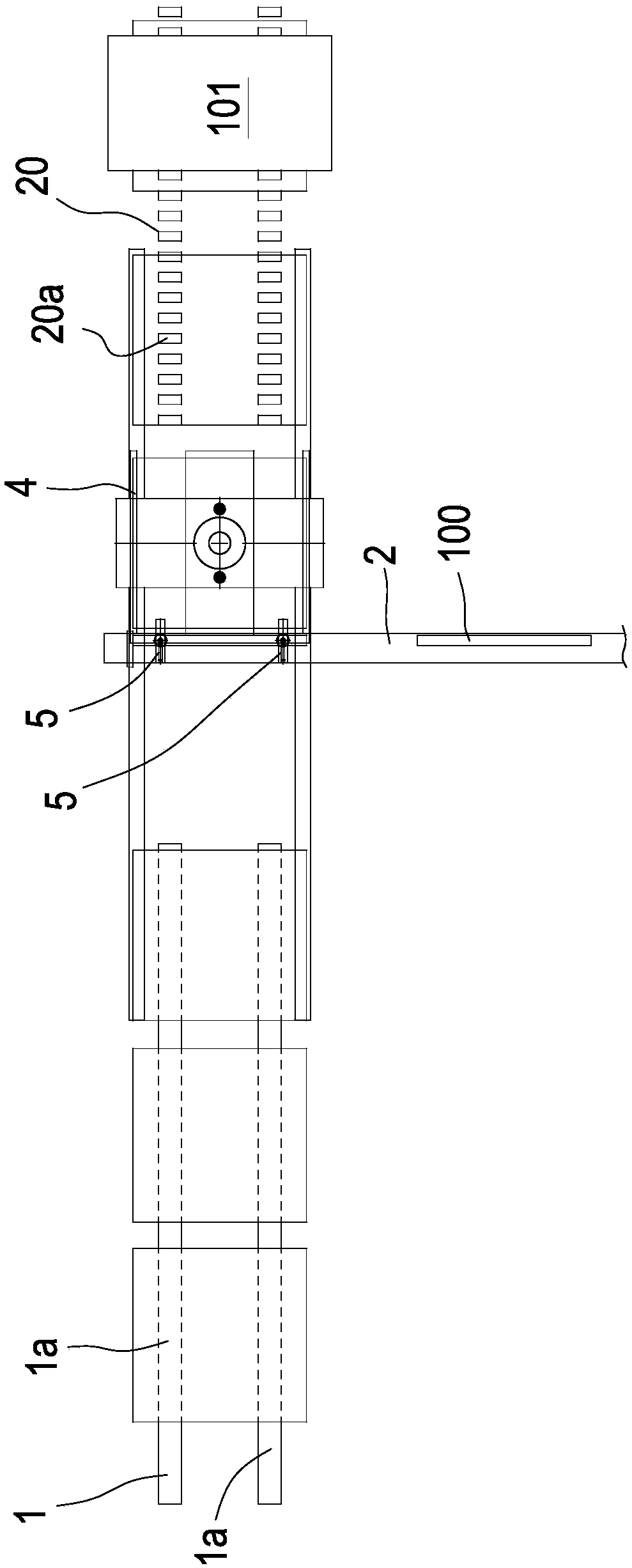 Continuous timber stacking system