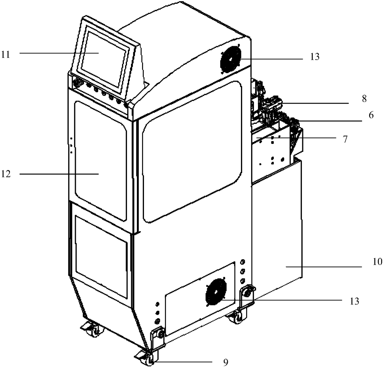 Bulk material feeding machine