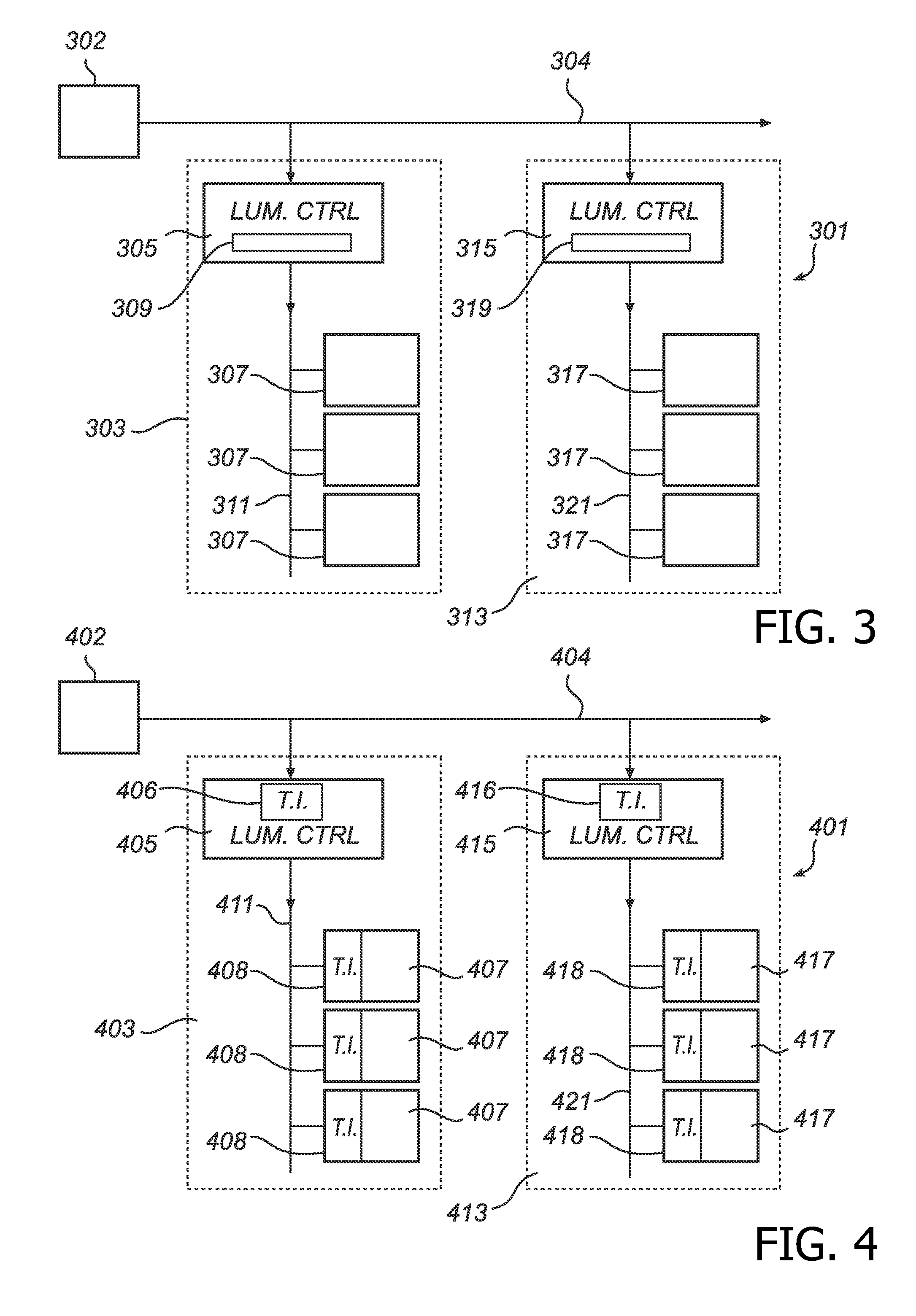 Light source luminaire system light element control by symbol tag interpreter