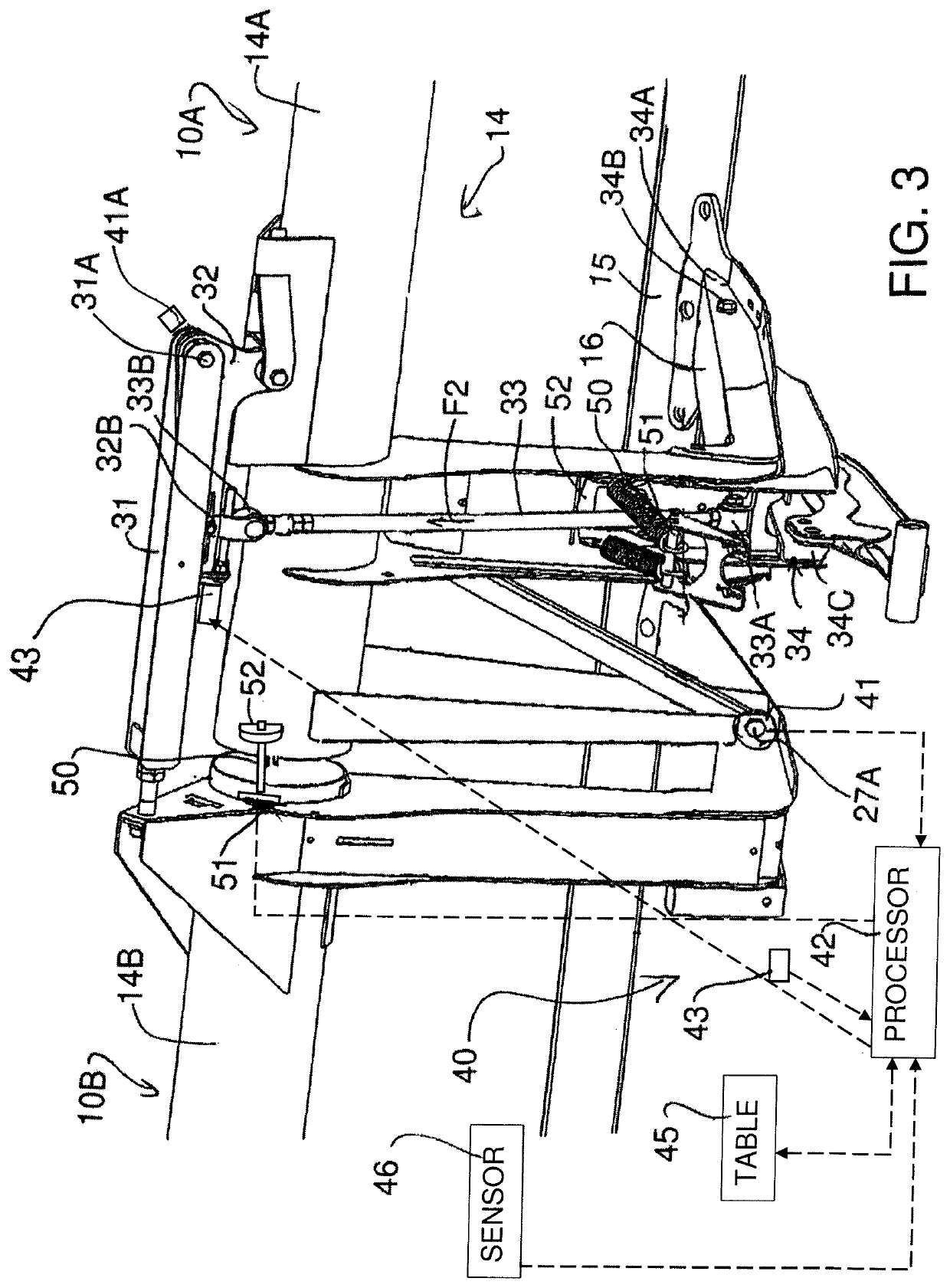 Crop Header with Wing Balance Calibration