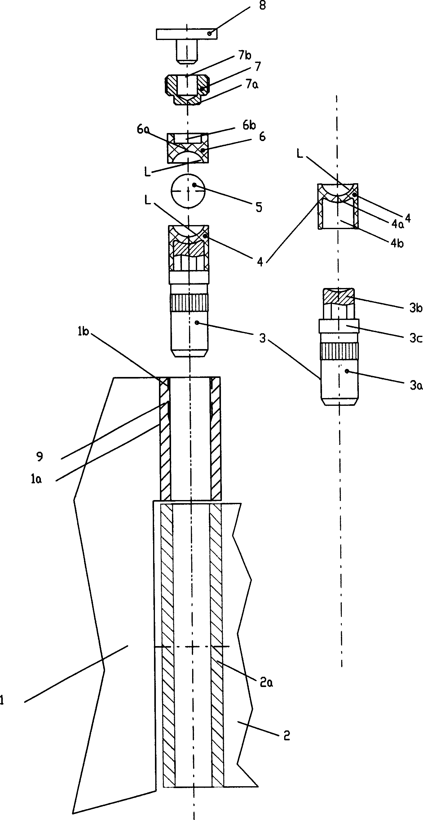 Door hinge with concealed bearing