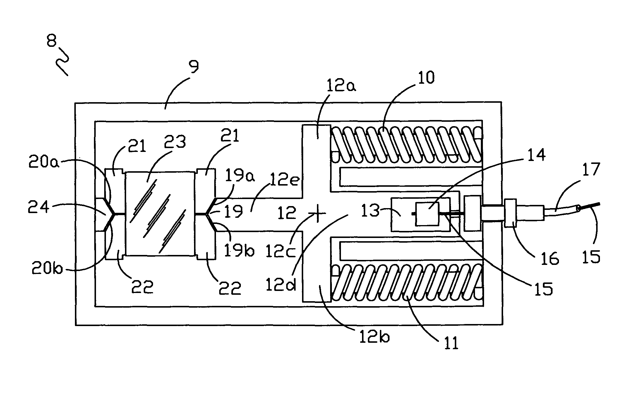 Water sensor with activation mechanism