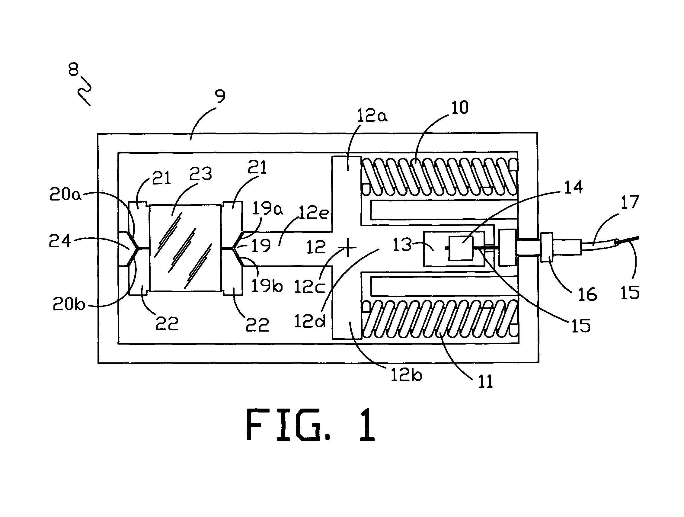 Water sensor with activation mechanism