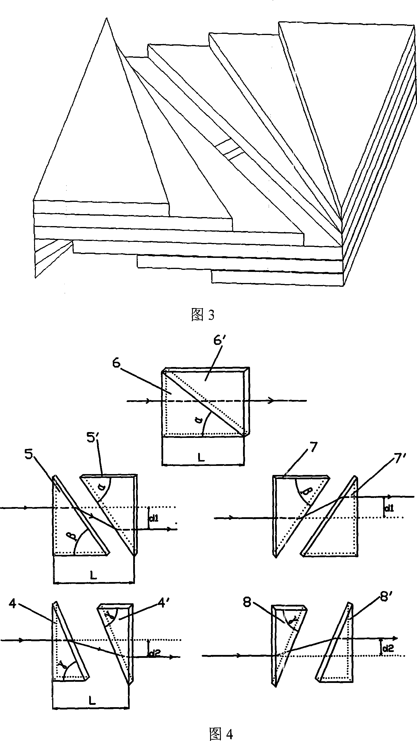 Optical beam parameter product symmetrization device of semiconductor laser array fast and slow axis