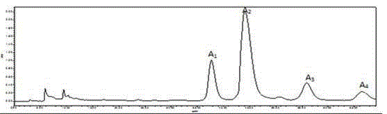 Method for simultaneously preparing six iridoid glycoside components from jasmine