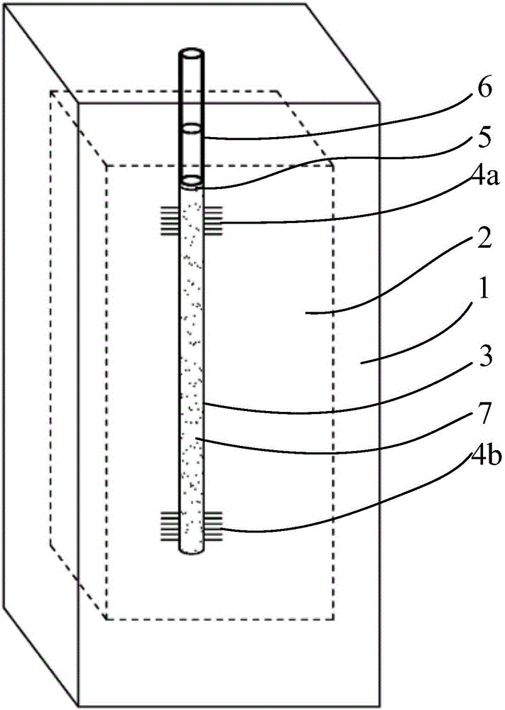 Rock fracturing simulation test specimen with crack, preparation method for rock fracturing simulation test specimen, simulation test apparatus and simulation test method