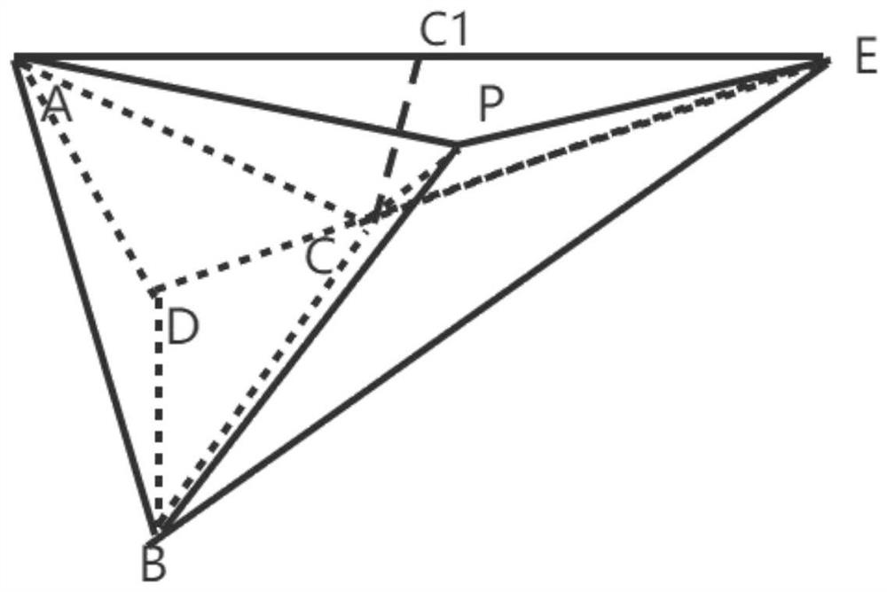 3D model spherical surface area-preserving parameterization method and system based on mirror reflection