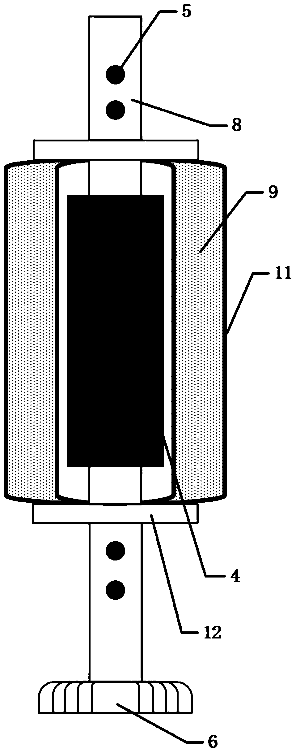 Rotary anti-collision barrier based on magnetorheological adhesive