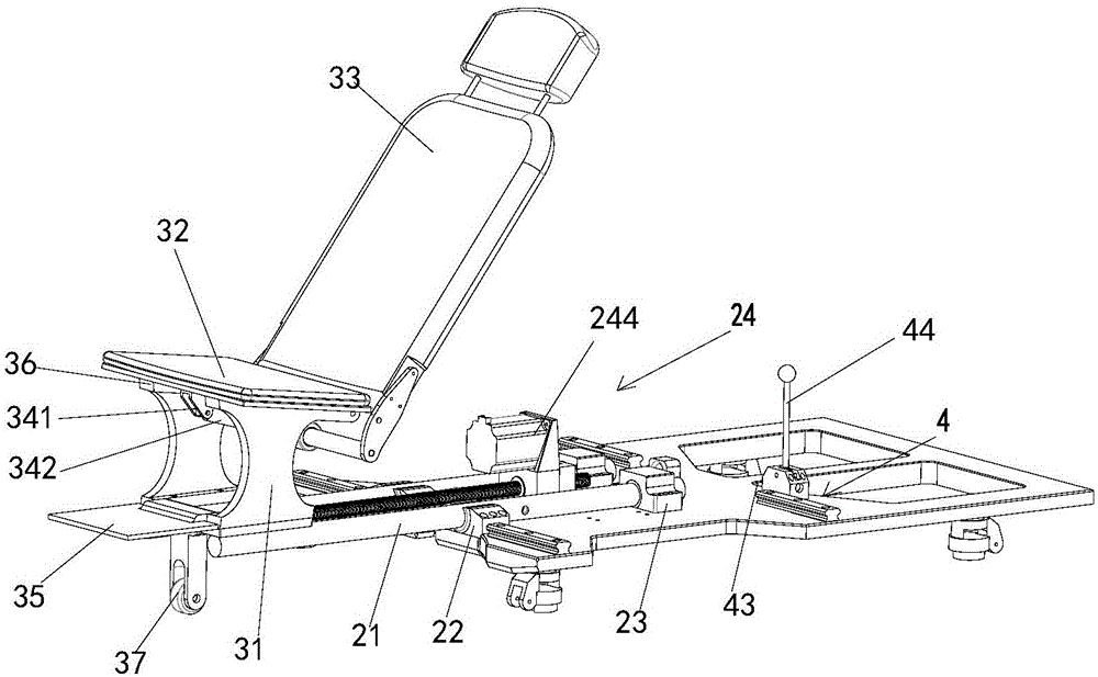 Movable seat for lower limb rehabilitation training