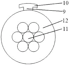 Easily assembled self-supporting cable