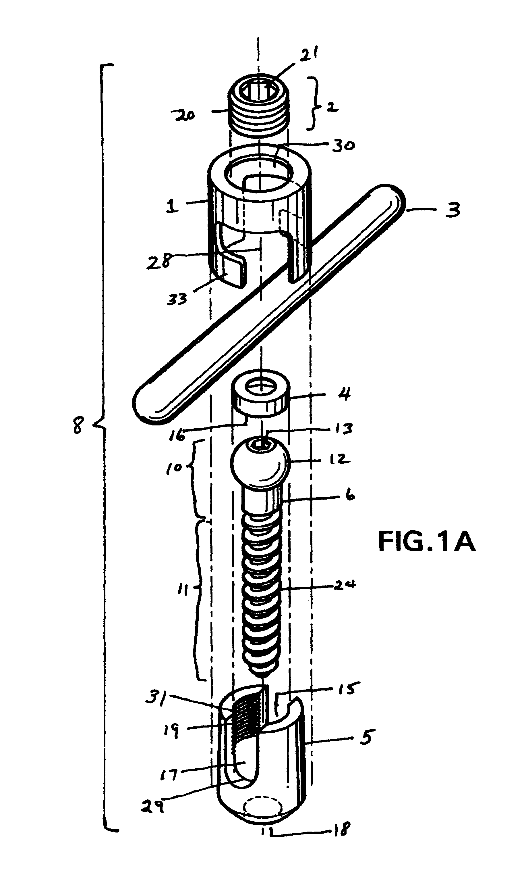 Device for securing spinal rods