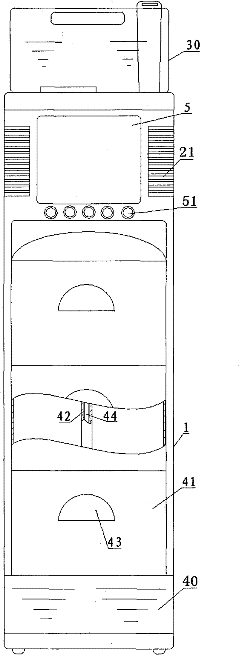 Household countryside-type seedling raising, water-saving, humidifying and negative-ion multifunctional ecological device