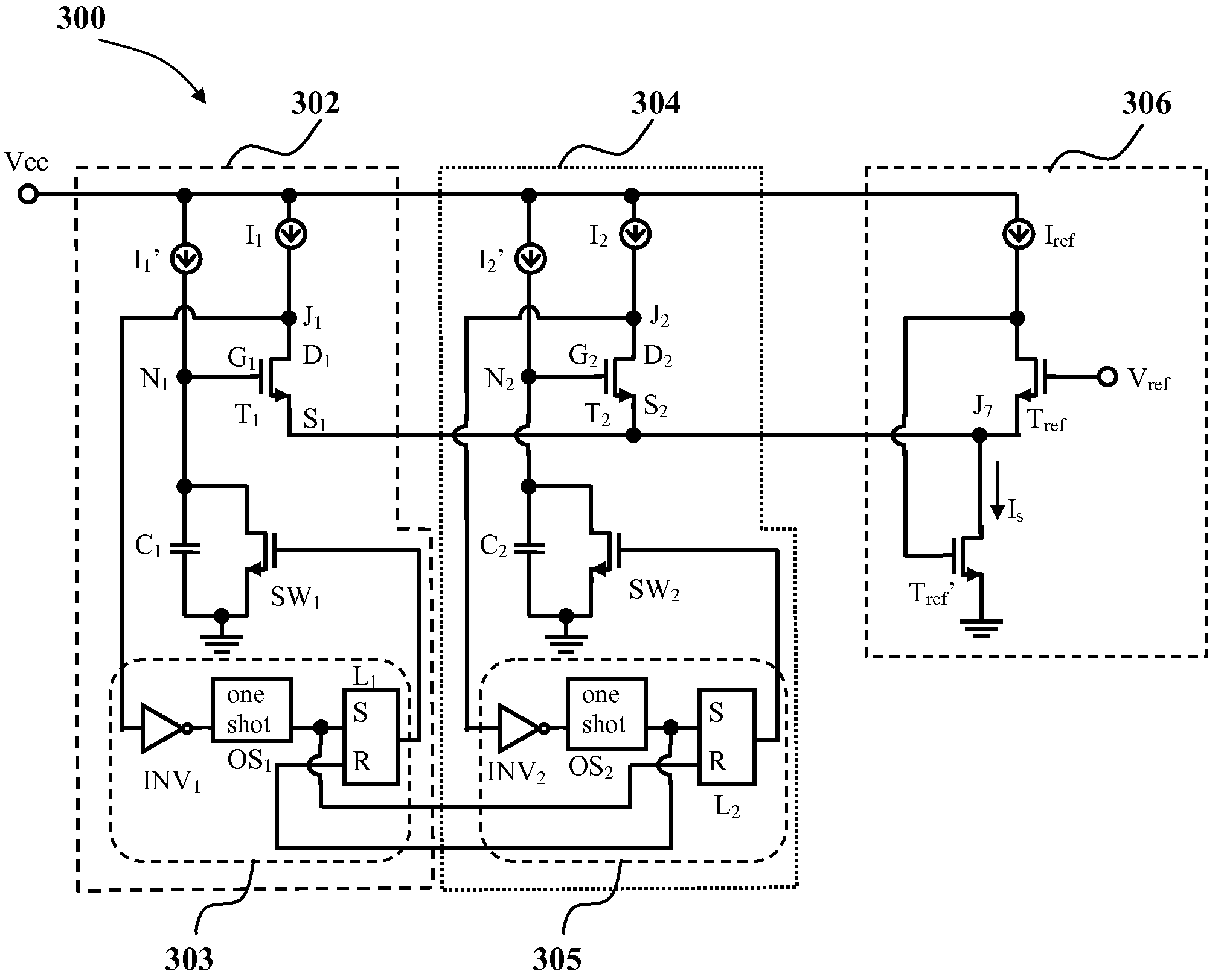 Flexible low current oscillator for multiphase operations