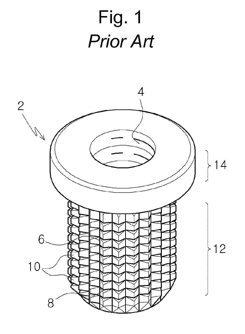 Insert nut having rectangular lattic structure and manufacturing method thereof