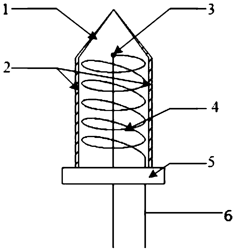 Composite temperature rising and controlling integrated heating element and temperature control method